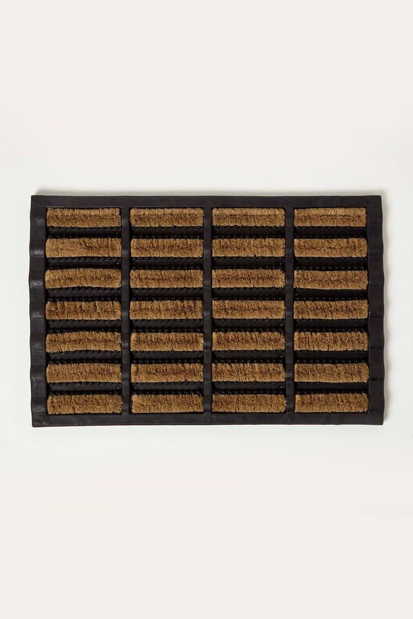 Homescapes Heavy Duty Rubber & Coir Doormat Scraper ShopStyle Rugs