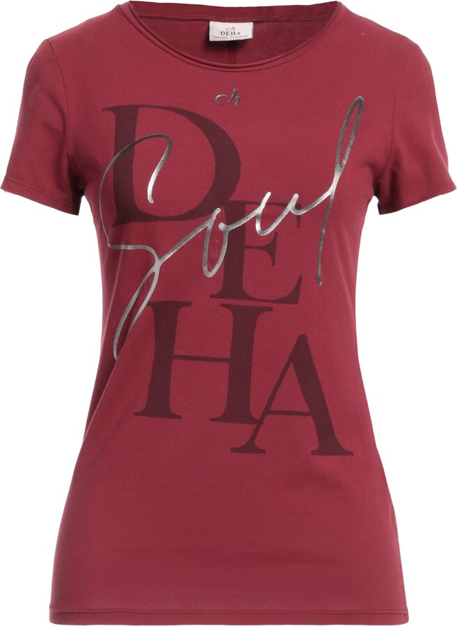 Deha T-shirt Burgundy - ShopStyle