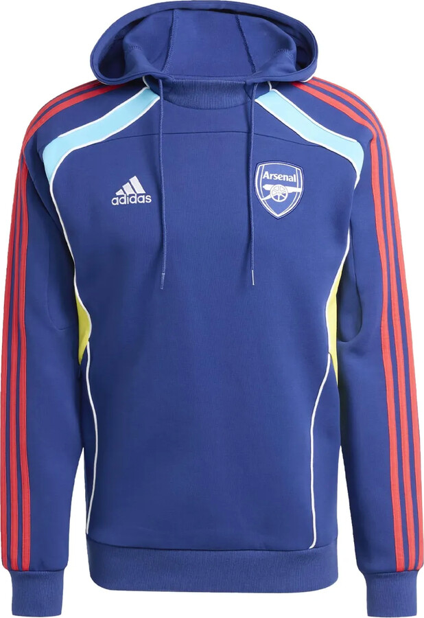 adidas Logo-Embroidered Panelled Hoodie