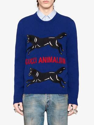 Gucci Embroidered knitted sweater