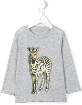 Stella McCartney Kids 'Barley' zebra print T-shirt
