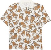 Thumbnail for your product : Kenzo Kids' Tiger Print Stretch Cotton Polo