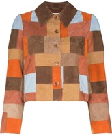 Thumbnail for your product : Rixo Dionne patchwork suede jacket