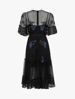 Thumbnail for your product : French Connection Ambre Embroidered Lace Floral Dress, Black