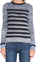 Thumbnail for your product : Shae Basketweave Stripe Pullover