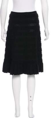Alaia Wool Knee-Length Skirt w/ Tags
