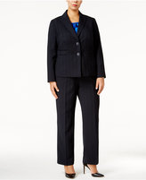 Thumbnail for your product : Le Suit Plus Size Tonal-Stripe Pantsuit