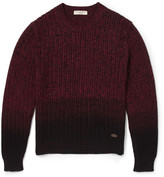 Thumbnail for your product : Burberry Dip-Dyed Chunky-Knit Merino Wool Sweater