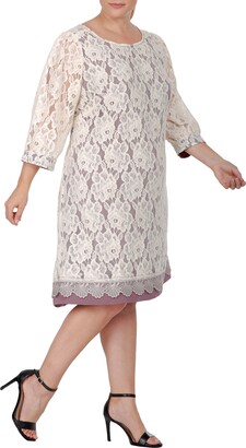 Standards & Practices Floral Lace Midi Dress