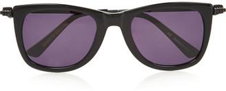 House of Holland Fister square-frame acetate and metal sunglasses