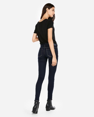 Express Low Rise Contrast Stitch Skinny Jeans