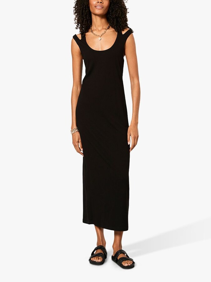 mint velvet black dress