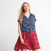 Thumbnail for your product : Naftul Mix Prints Button Down Midi Poncho Dress