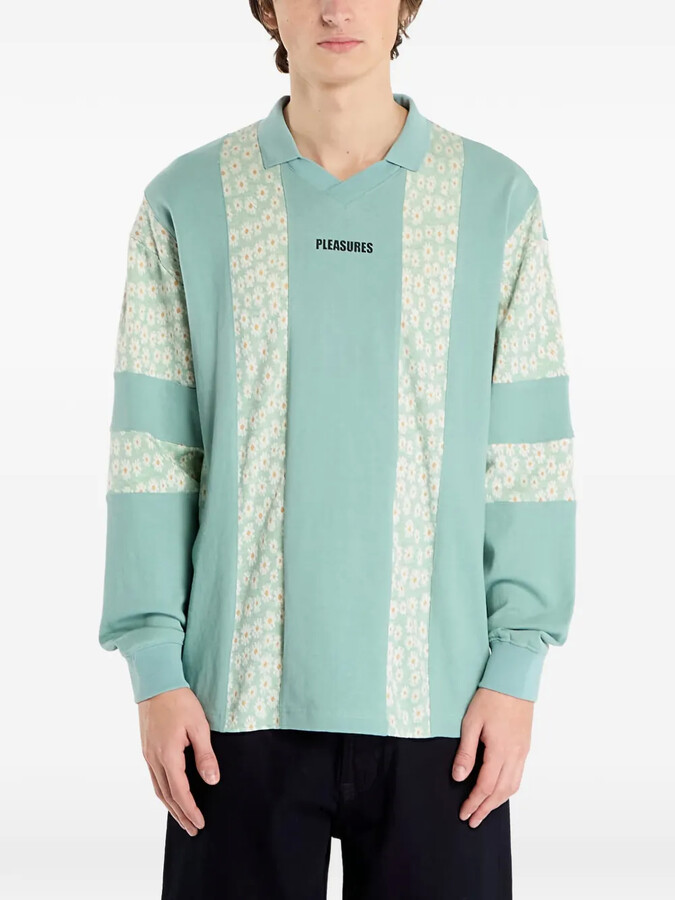 Pleasures floral V-neck sweatshirt