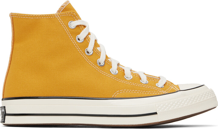 Converse Yellow Chuck 70 High Sneakers - ShopStyle