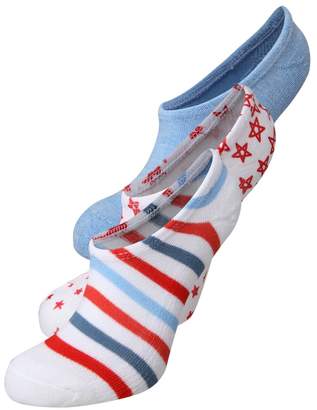 Converse AMERICANA EMBROIDERY 3 PACK Socks white/multi/chambray