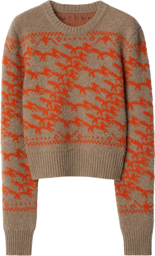 Burberry Cropped Fox Jumper