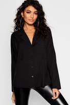 Thumbnail for your product : boohoo Long Sleeve Revere Collar Shirt