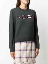 Thumbnail for your product : Kenzo Logo-Embroidered Wool Jumper