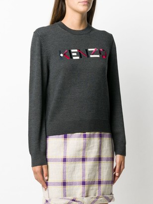 Kenzo Logo-Embroidered Wool Jumper