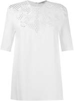 Thumbnail for your product : Stella McCartney perforated lace panel blouse