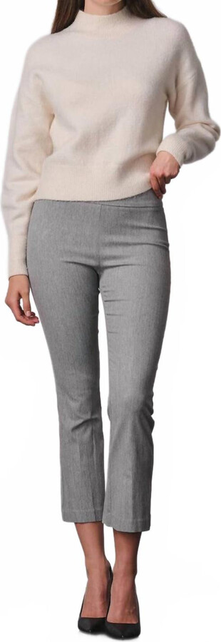 Avenue Montaigne Women's Leo Trend Pants In Light Gray/navy Plaid