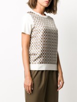Thumbnail for your product : Tory Burch Silk Geometric Short-Sleeve Top