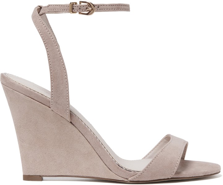 blush wedge sandals