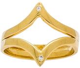 Thumbnail for your product : Jacquie Aiche Outward Twin V Ring