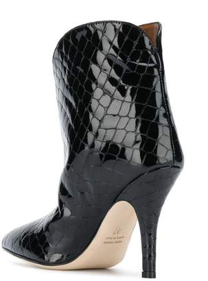 Paris Texas croc-effect ankle boots