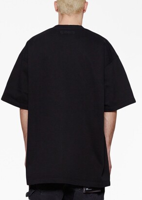 Vetements x Java logo-embroidered cotton T-shirt - ShopStyle