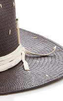 Thumbnail for your product : Nick Fouquet Rain Dog Ribbon-Trimmed Straw Hat