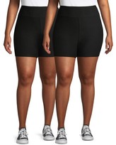 plus size bike shorts walmart