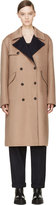 Thumbnail for your product : Yang Li Camel & Navy Wool Double-Breasted Trench Coat