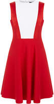 Jonathan Saunders Trinity Poppy Red and White Silk-Blend Dress
