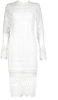 Thumbnail for your product : boohoo Boutique Lace Panelled Midi Dress