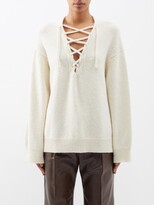 Vanda Tie-collar Cashmere Sweater - B 
