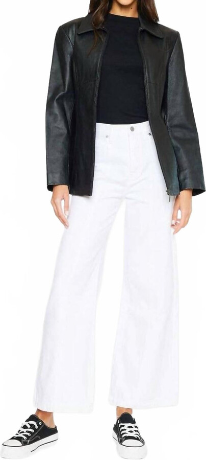 Mara Ultra High Rise 90's Wide Leg Jeans In White