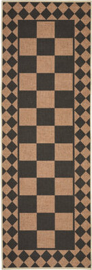 Washable Easy Jute Rugs for Living Room Modern Checkered Bedroom Carpet with Non-Slip Backing, Contemporary Geometric Indoor Outdoor Floor Mats for Ki