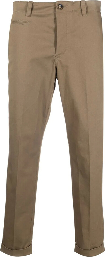 PT Torino Tapered-Leg Cropped Trousers