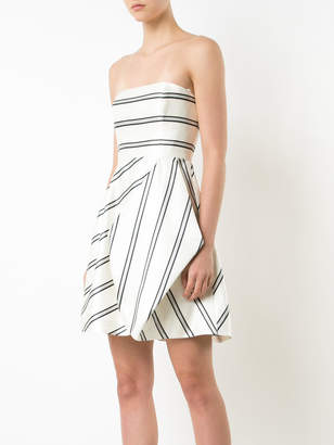 Halston striped party dress