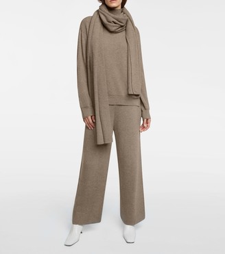 Frankie Shop Ribbed-knit wide-leg pants