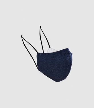 Reiss Face Mask - Reusable 4-layered Fabric Face Mask in Navy
