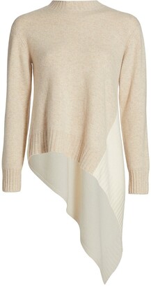 Naadam Wool-Cashmere Asymmetric Sweater