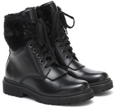 Thumbnail for your product : Moncler Patty leather ankle boots