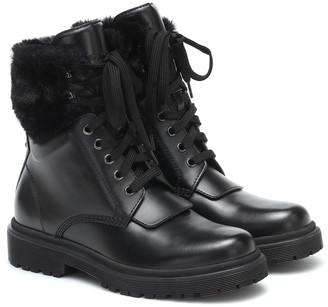 Moncler Patty leather ankle boots