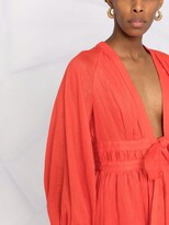 Thumbnail for your product : Zimmermann Shelly plunge-bow minidress