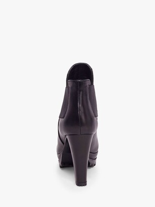 AllSaints Sarris Leather Shoe Boots, Black