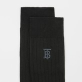 Thumbnail for your product : Burberry Monogram Motif Cotton Bend Socks