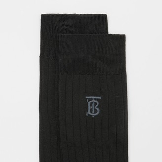 Burberry Monogram Motif Cotton Bend Socks